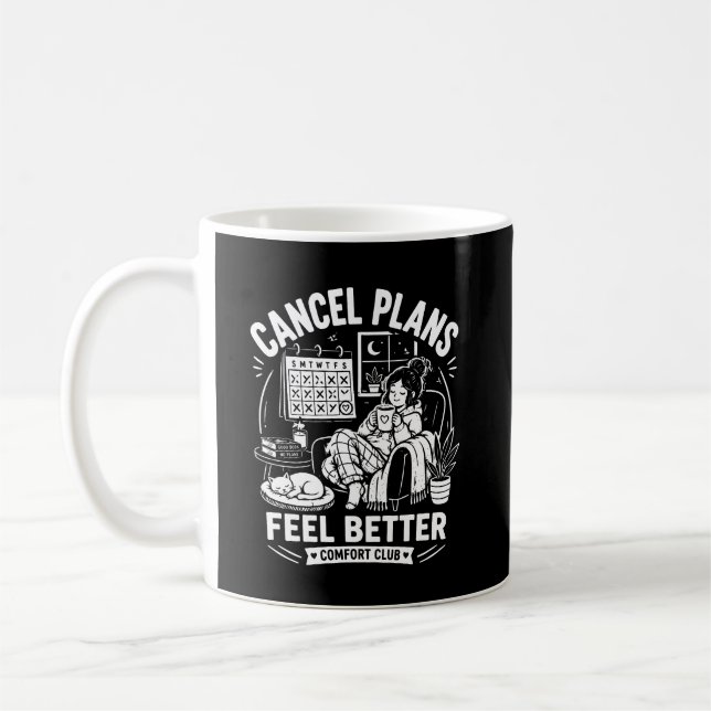 Caneca De Café Clube de Conforto para Cancelar Planos (Esquerda)
