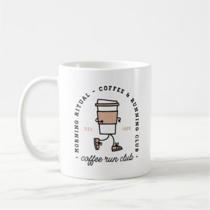 Caneca De Café Clube de corrida de café amantes da corrida engraç