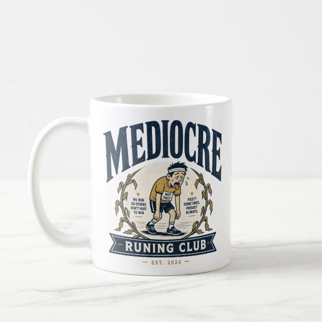Caneca De Café Clube de Corrida de Medicina Presente Engraçado pa (Esquerda)