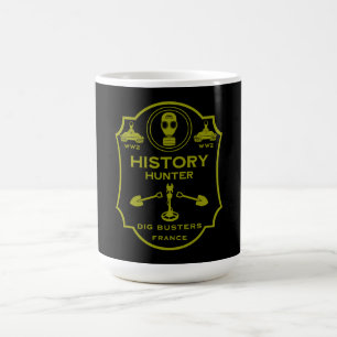 Caneca De Café Clube de Detecção de Metal no Campo de Trincheiras