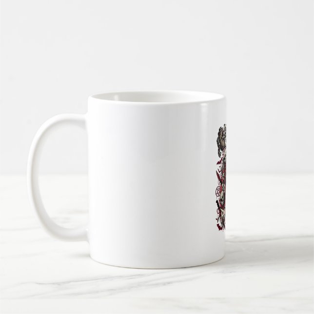 Caneca De Café Clube de Fãs de Terror Halloween Crânio Gritante C (Esquerda)