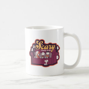 Caneca De Café Clube de Filme Assustador de Halloween no Sofá do