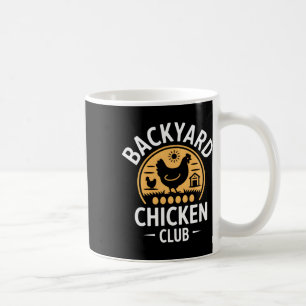 Caneca De Café Clube de Frango Ckyard Ovos Frescos Diários Vida n