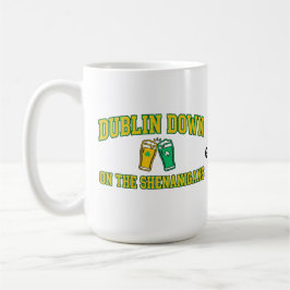 Caneca De Café Clube de Herança Dublin Down Clover Vintage Varsit