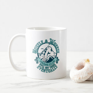 Caneca De Café Clube de Hiking Hustle & Wheeze