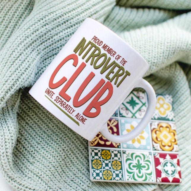Caneca De Café Clube de Introvertidos (Criador carregado)