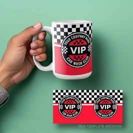 Caneca De Café Clube de Lava-Automóvel - Recompensas de Sinalizad