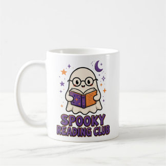 Caneca De Café Clube de Leitura Assustador Livro de Leitura de Fa