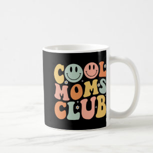 Caneca De Café Clube de Mães Retro Cool Mãe Sorriso Feliz Dia das