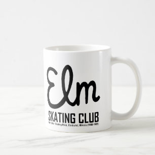 Caneca De Café Clube de patinagem do olmo, Elmhurst, Illinois