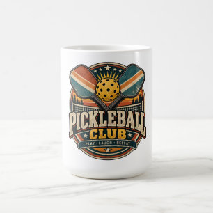 Caneca De Café Clube de Pickleball Retro