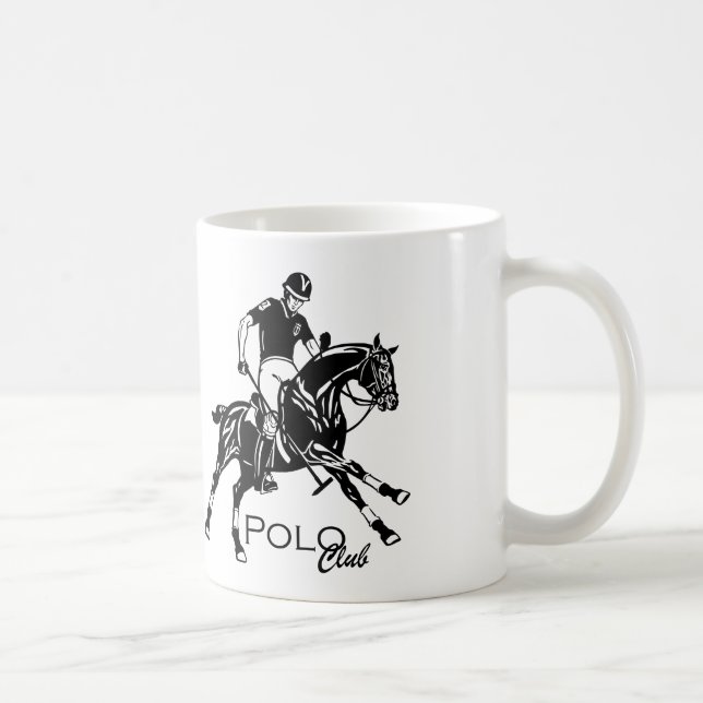 Caneca De Café clube de polo equestre (Direita)