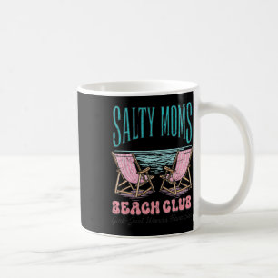 Caneca De Café Clube de Praia Salty Moms Férias de Verão Férias P