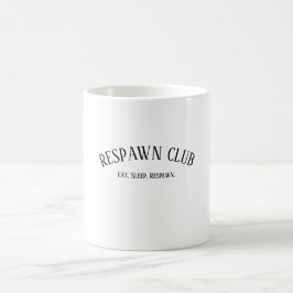 Caneca De Café Clube de Reaparecimento Comer Dormir Reaparecer Jo