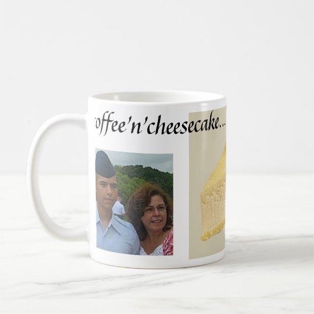 Caneca De Café Clube do bolo de queijo de Leon (Esquerda)