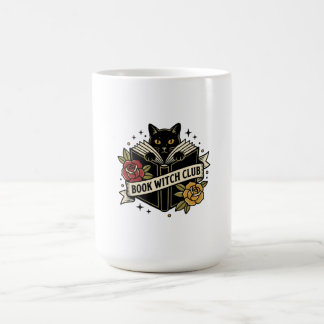 Caneca De Café Clube do Gato Bruxa Livro Logotipo