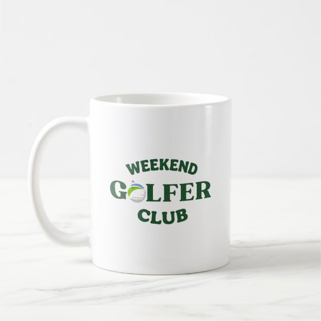 Caneca De Café Clube do Golfista de Fim de Semana – Estilo de Vid (Esquerda)
