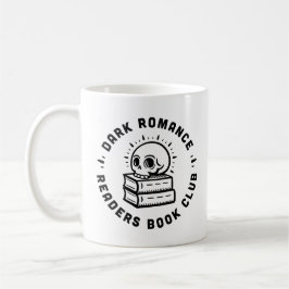 Caneca De Café Clube do livro de leitores de romance escuro