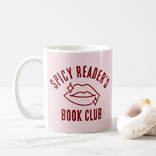 Caneca De Café Clube do Livro do Leitor Picante Divertido Rosa
