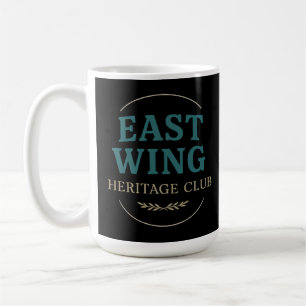 Caneca De Café Clube do Patrimônio da Ala Leste — Emblema Retro V