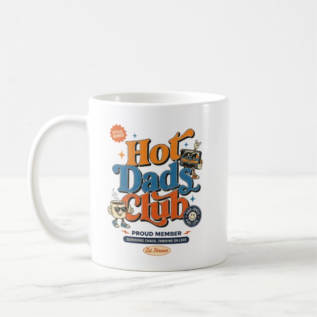 Caneca De Café Clube dos Pais Quentes (Esquerda)