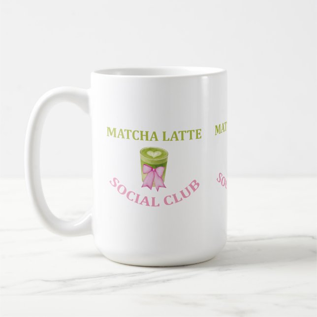 CANECA DE CAFÉ CLUBE SOCIAL DE MATCHA LATTE (Esquerda)