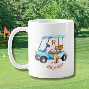 Caneca De Café Clubes de Carrinho Personalizados Monograma Nome