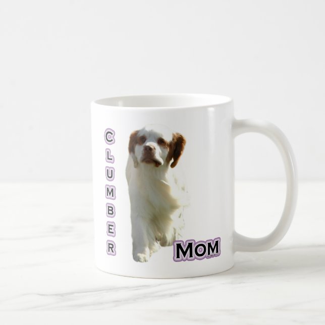 Caneca De Café Clumber Spaniel Mãe 4 (Direita)