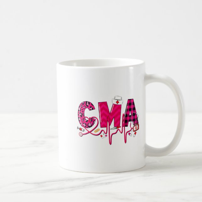 Caneca De Café Cma Medical Istant Valentines Day Nursing Valen  (Direita)