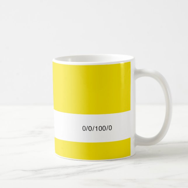 Caneca De Café CMYK Amarelo | (Direita)