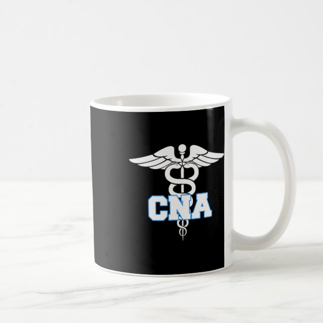 Caneca De Café Cna Caduceus Símbolo Médico Presentes (Direita)