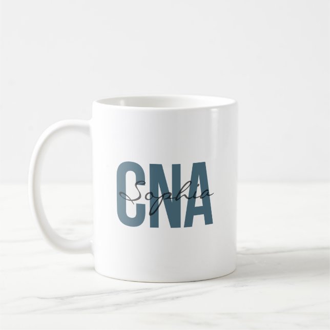 Caneca De Café CNA Personalized Name Bold Typography (Esquerda)