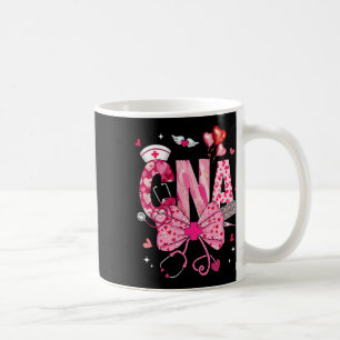 Caneca De Café Cna Valentine Coquete Laço Estetoscópio Enfermeira