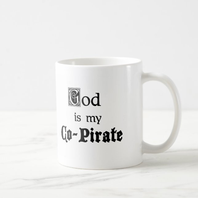 Caneca De Café Co-Pirata do deus (Direita)