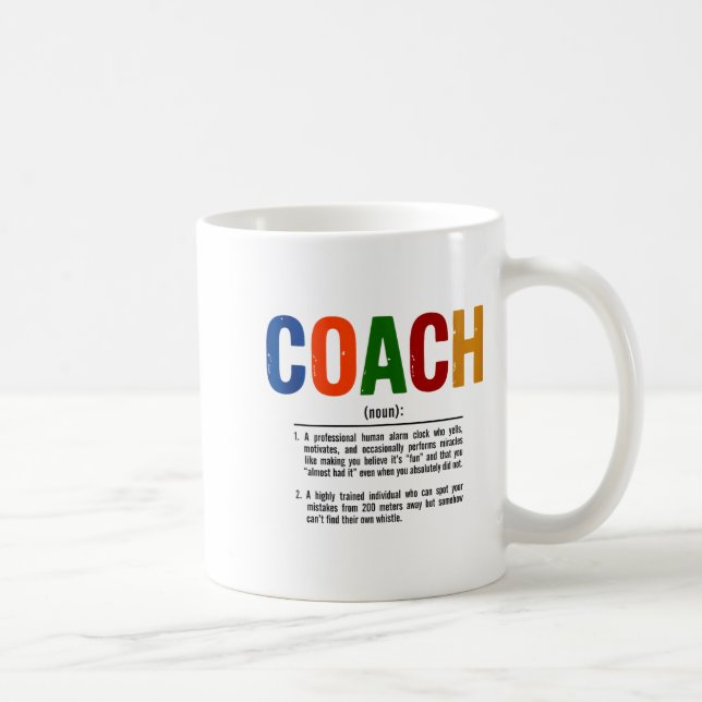 Caneca De Café Coach Definition Coaches Gift Team Srts Tank Top  (Direita)