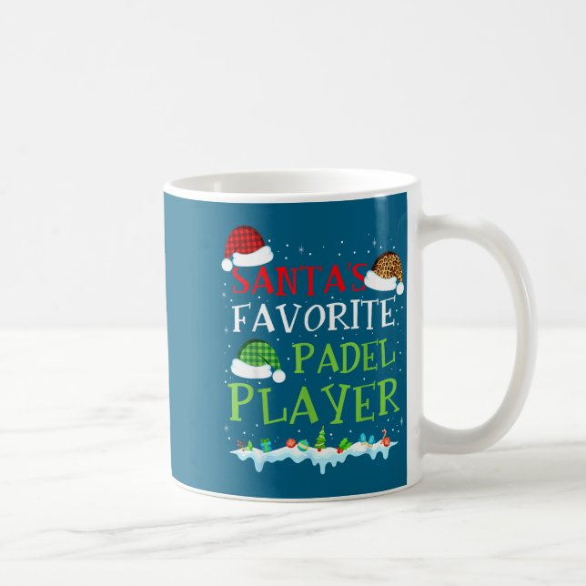 Caneca De Café Coach Favorite s Player Padel Santa Padel Fun Fun (Direita)
