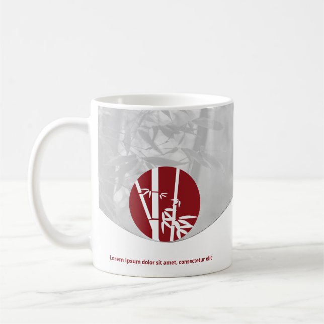 Caneca De Café Coach Life Red & Cinza Promocional (Esquerda)
