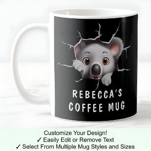 Caneca De Café Coala Fofa Em Uma Caneca! Novidade Para Amantes De