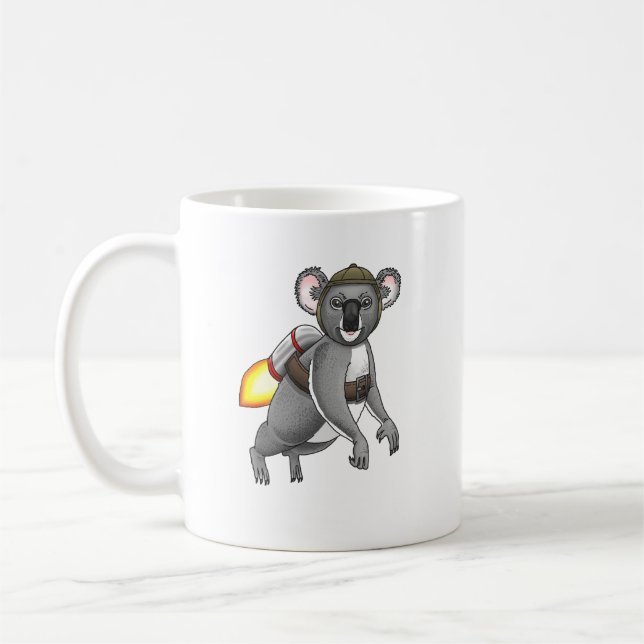 Caneca De Café Coala Foguete (Esquerda)