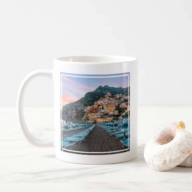 Caneca De Café Coastline | Campânia, Itália (Com Donut)