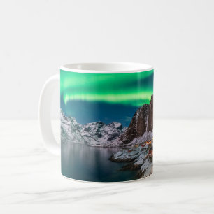 Caneca De Café Coastline Lofoten Islands, Hamnoy, Noruega