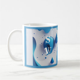 Caneca De Café Cobalt Wave Signature Morning Coffee Mug