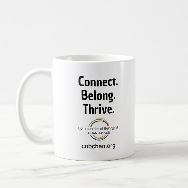 Caneca De Café CoBC Mug - Conecte-se a Belong Thrive (Esquerda)