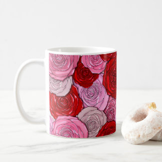 Caneca De Café Cobertura de Rosas