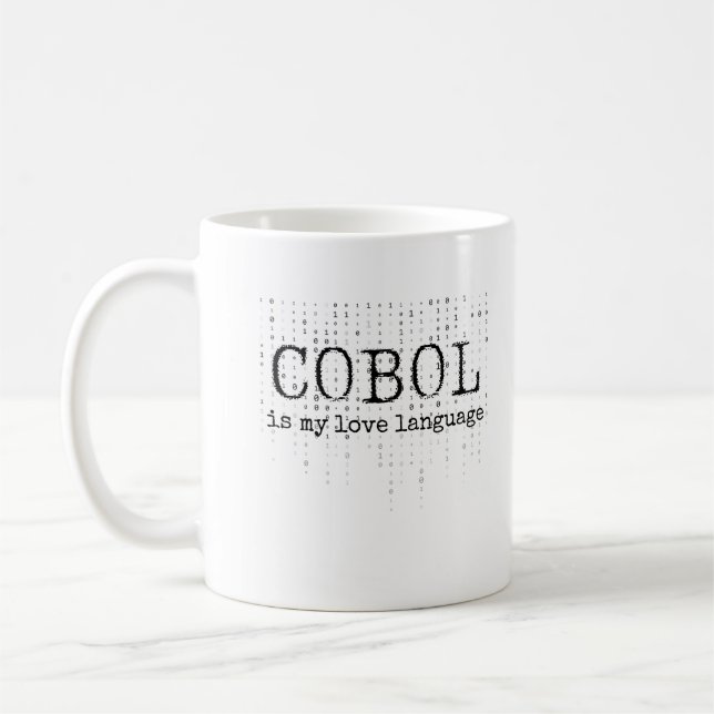 Caneca De Café Cobol é minha língua de amor.b (Esquerda)