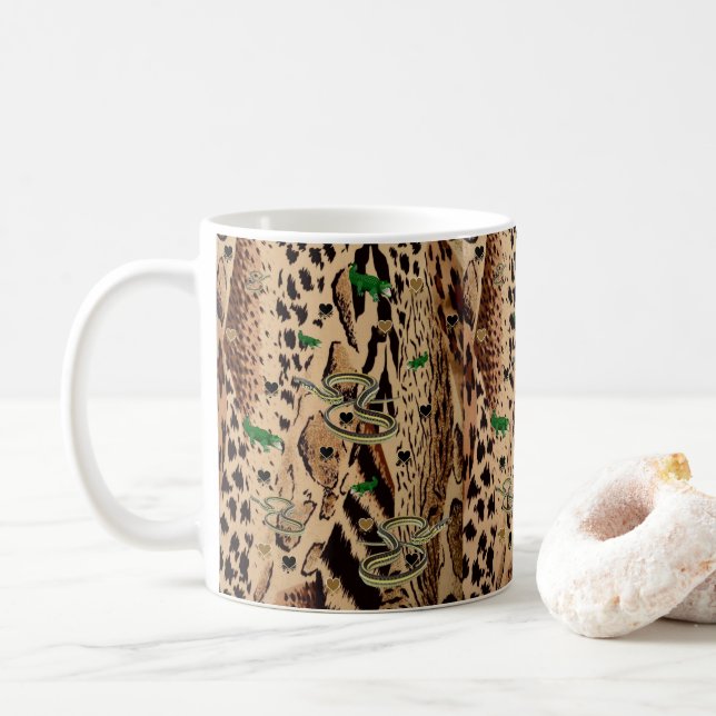 Caneca De Café Cobra Alligator Mug. (Com Donut)