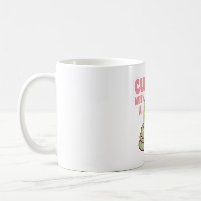 Caneca De Café Cobra Bonito Curinga Com Um Bom Livro (Esquerda)