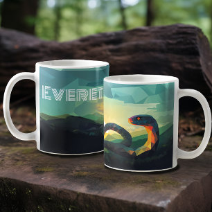 Caneca De Café Cobra Clever e criativo - Personalizado