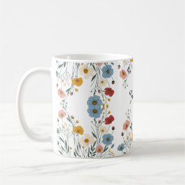Caneca De Café Cobra Cúbica Personalizada Flor silvestre Russo