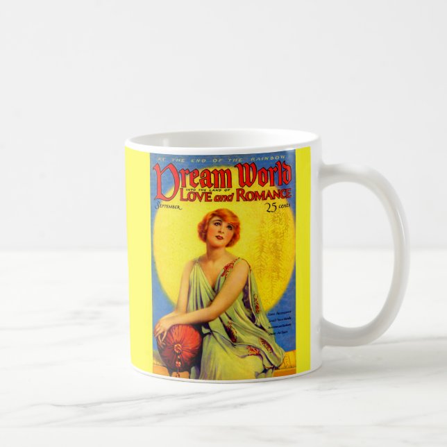 Caneca De Café cobrir da revista 1920 Dream World (Direita)